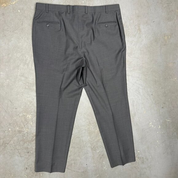Jack Victor Dress Pants Stretch Wool Trousers Sharkskin Grey 40x32 - Picture 7 of 9